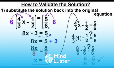 Learn Algebra Ch 1 Linear Equation 11 Of 21 How To Validate The