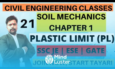 Learn Lec Soil Mechanics Geotechnical Engineering Plastic Limit Of