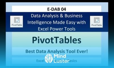 Learn E Dab Pivottables Slicers Create Dashboards Summary Reports