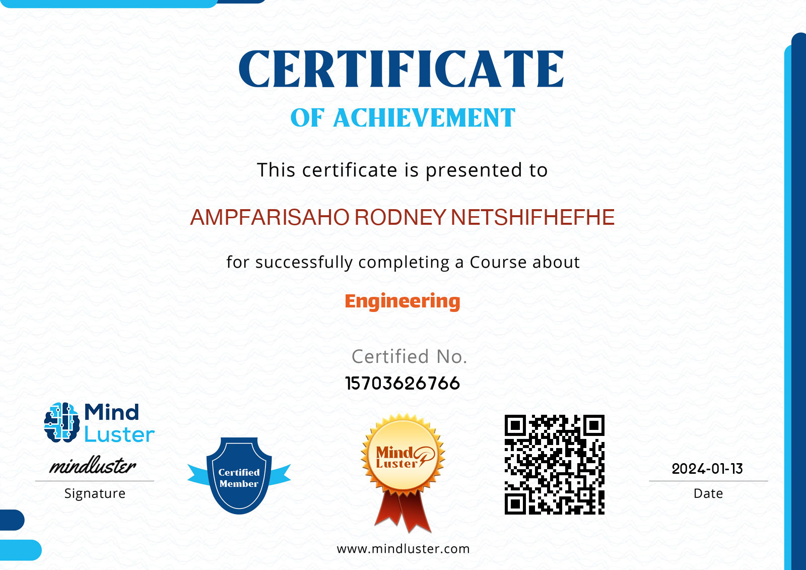 AMPFARISAHO RODNEY NETSHIFHEFHE-Engineering - Mind Luster