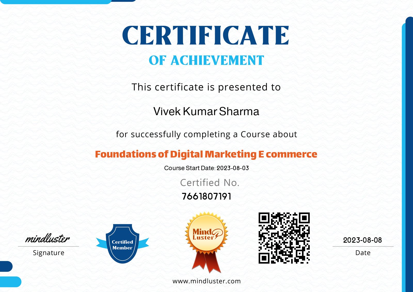 vivek kumar sharma-Foundations of Digital Marketing E commerce - Mind ...