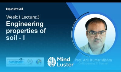 Learn Lec 3 Engineering properties of soil - Mind Luster