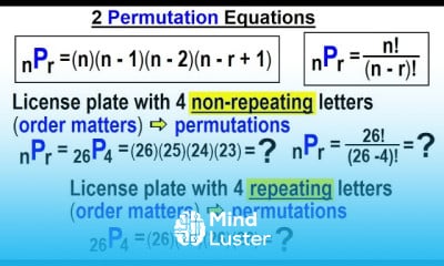 Learn Statistics Ch 8 Combinations And Permutations 7 Of 22 The 2 ...