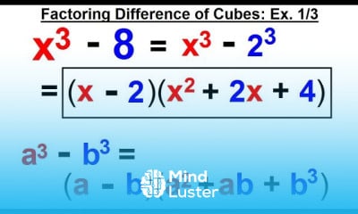 Learn Algebra Ch 6 Factoring 53 Of 55 How To Factor The Difference Of ...