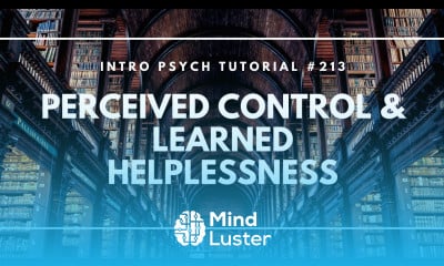 Learn Perceived Control Learned Helplessness Intro Psych Tutorial 213 ...