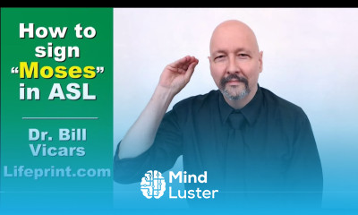 Learn How to sign Moses in ASL Vocabulary Expansion Series 62 Dr Bill