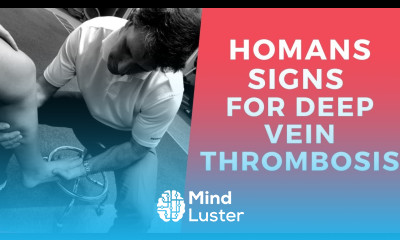 Learn Homans Sign for Deep Vein Thrombosis - Mind Luster