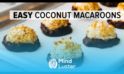Learn COCONUT MACAROONS easy almost healthy coconut cookies - Mind Luster