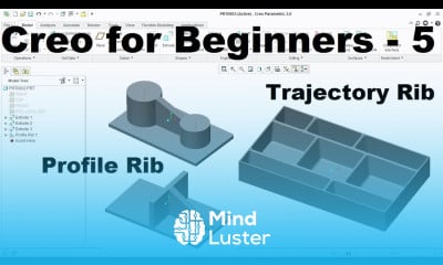 Learn Creo Tutorial for Beginners 5 Creo Profile Rib Creo Trajectory ...