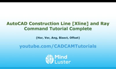 Learn AutoCAD Construction Line Xline And Ray Command Tutorial Complete ...