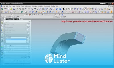 Learn NX Swept UG NX Training Tutorials Siemens NX Training Tutorials ...