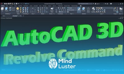 Learn AutoCAD 3D Revolve Command - Mind Luster