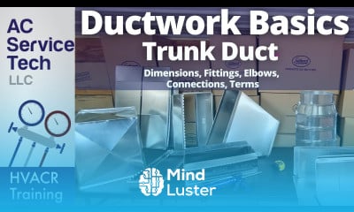 Learn Hvac Ductwork Basics Trunk Duct Fittings Elbows Names Sizes 